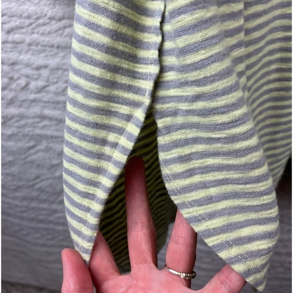 CUT LOOSE Linen Tunic Striped Top Large - Picture 9 of 14
